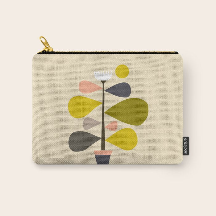 Flower Cat Plants Carry All Pouch Gallery Image 1