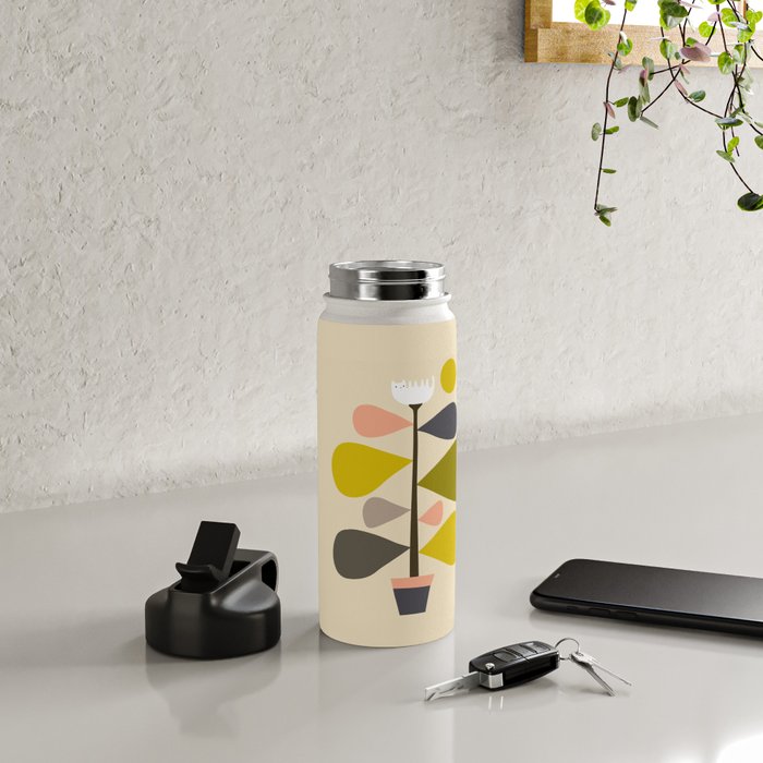 Flower Cat Plants Water Bottle Gallery Image 4
