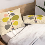 Flower Cat Plants Pillow Sham Gallery Image 2