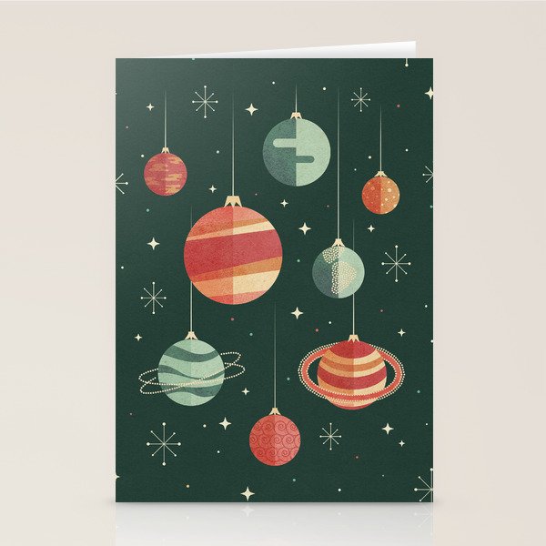 Joy to the Universe (on Green) Stationery Card Gallery Image 1