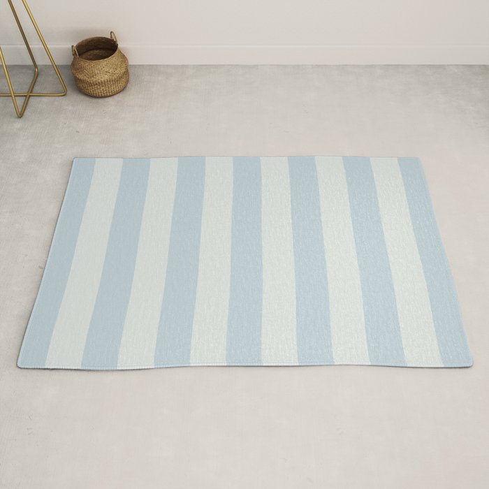 Light Blue Stripes Rug Gallery Image 2