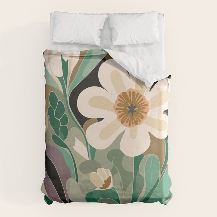 Seattle Flower Market Print Duvet Cover Gallery Image 6