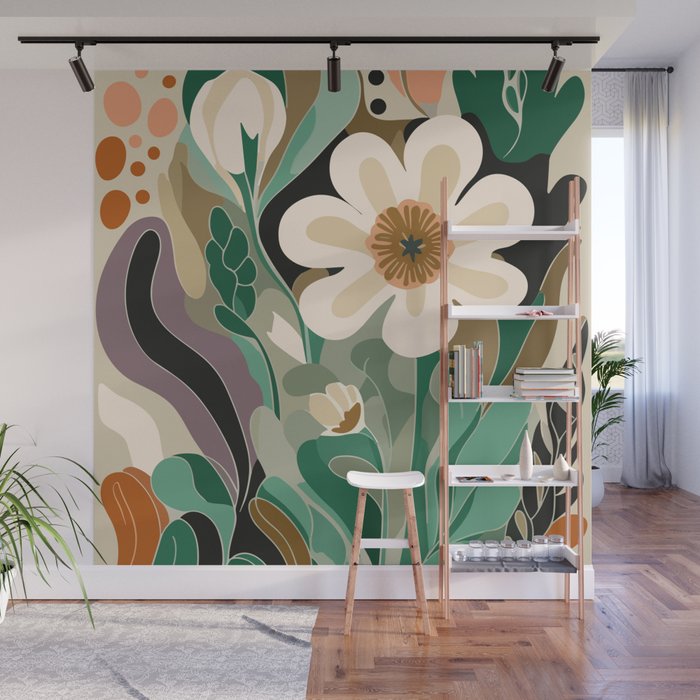 Seattle Flower Market Print Wall Mural Gallery Image 1