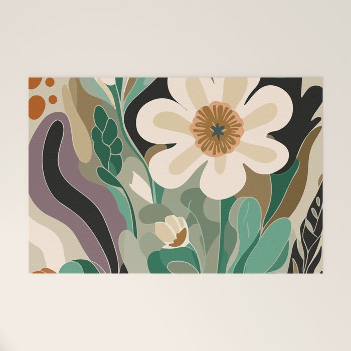 Seattle Flower Market Print Welcome Mat Gallery Image 1