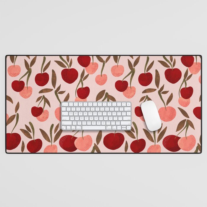 Cherry Collection - Blush Desk Mat Gallery Image 1