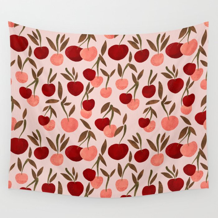 Cherry Collection - Blush Wall Tapestry Gallery Image 1