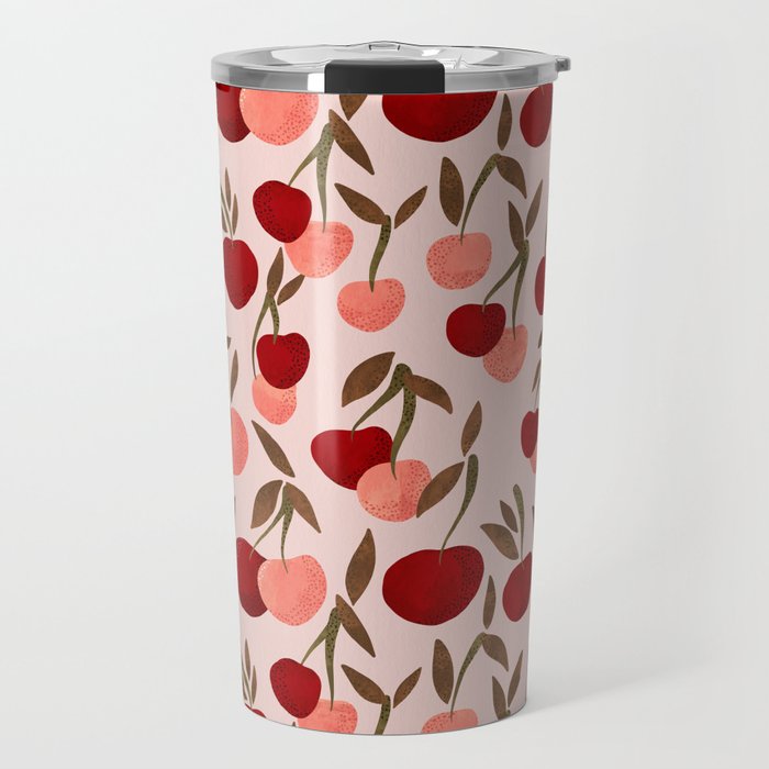 Cherry Collection - Blush Travel Mug Gallery Image 1
