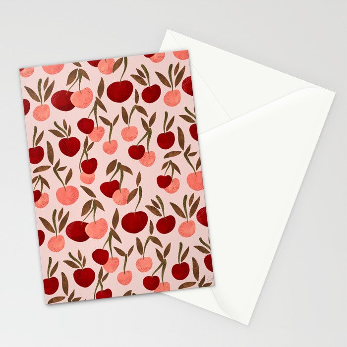 Cherry Collection - Blush Stationery Card Gallery Image 2