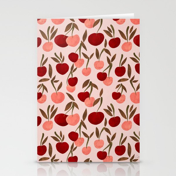 Cherry Collection - Blush Stationery Card Gallery Image 1