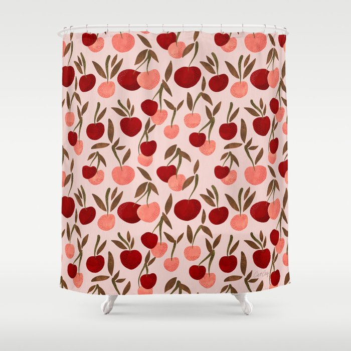 Cherry Collection - Blush Shower Curtain Gallery Image 1