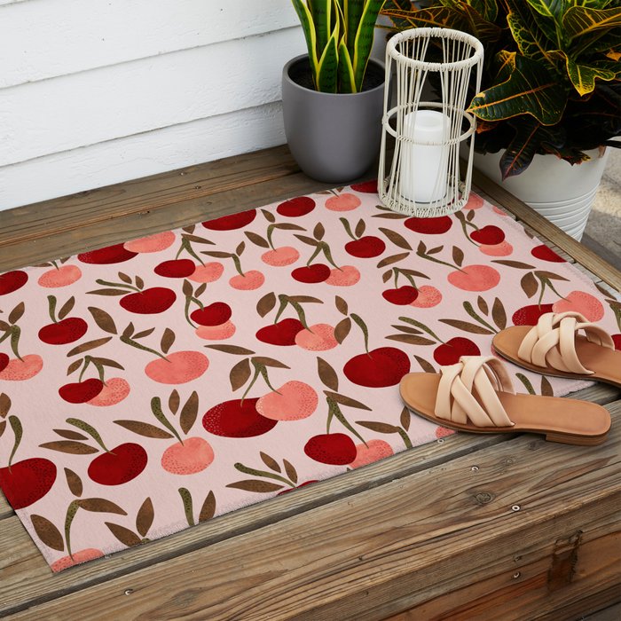 Cherry Collection - Blush Outdoor Rug Gallery Image 2