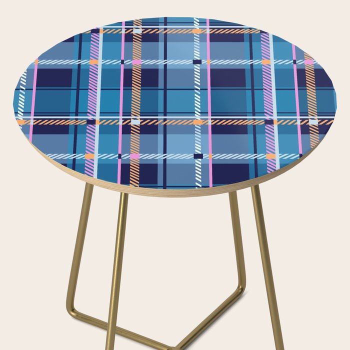 Tartan Motif Style B Side Table Gallery Image 2
