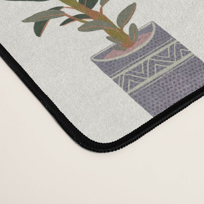 Ivory Background Plant Love Art Print Pattern Desk Mat Gallery Image 4