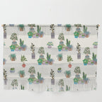 Ivory Background Plant Love Art Print Pattern Wall Hanging Gallery Image 1