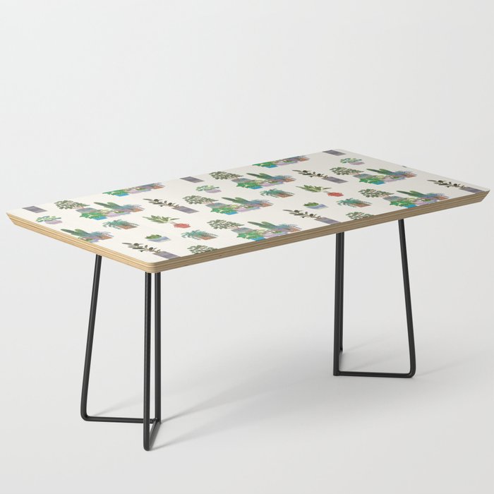 Ivory Background Plant Love Art Print Pattern Coffee Table Gallery Image 1