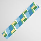 Cuboid Geometric Abstract Shapes Pattern XXVII Table Runner Gallery Image 3