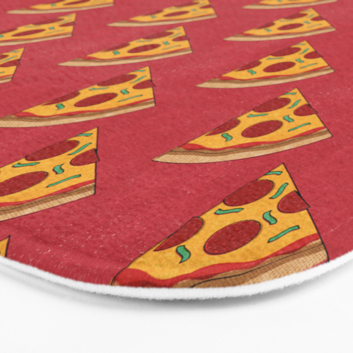 FAST FOOD / Pizza - pattern Bath Mat Gallery Image 3