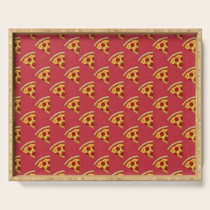 FAST FOOD / Pizza - pattern Serving Tray Gallery Image 1