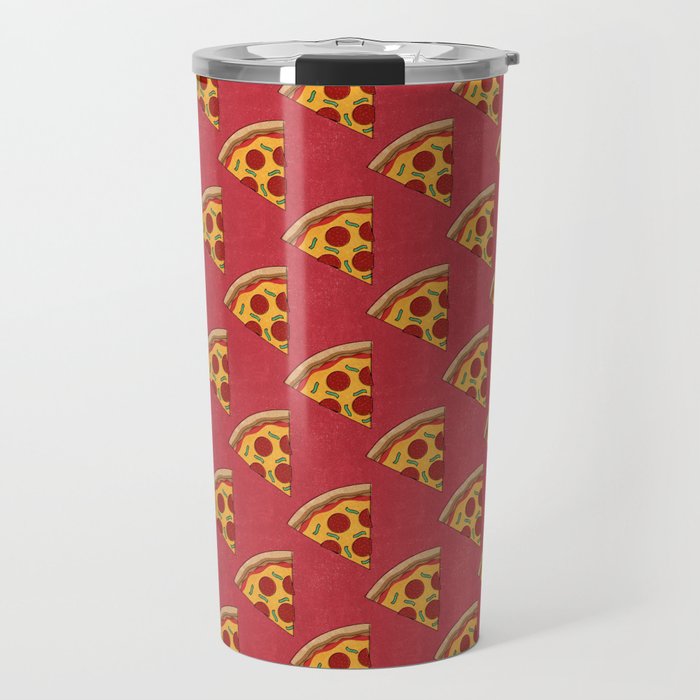 FAST FOOD / Pizza - pattern Travel Mug Gallery Image 1