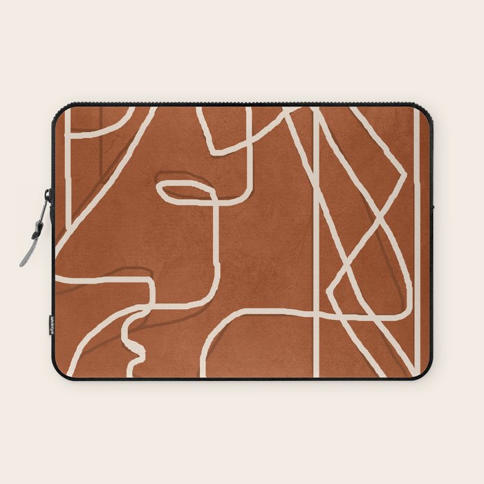 Abstract Face Sketch 4 Laptop Sleeve Gallery Image 1
