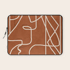 Abstract Face Sketch 4 Laptop Sleeve Gallery Image 1