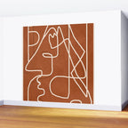 Abstract Face Sketch 4 Wall Mural Gallery Image 2