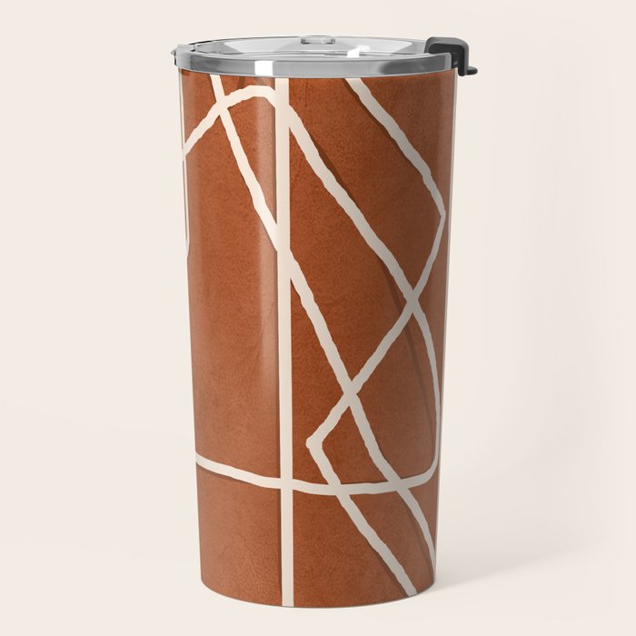 Abstract Face Sketch 4 Travel Mug Gallery Image 2