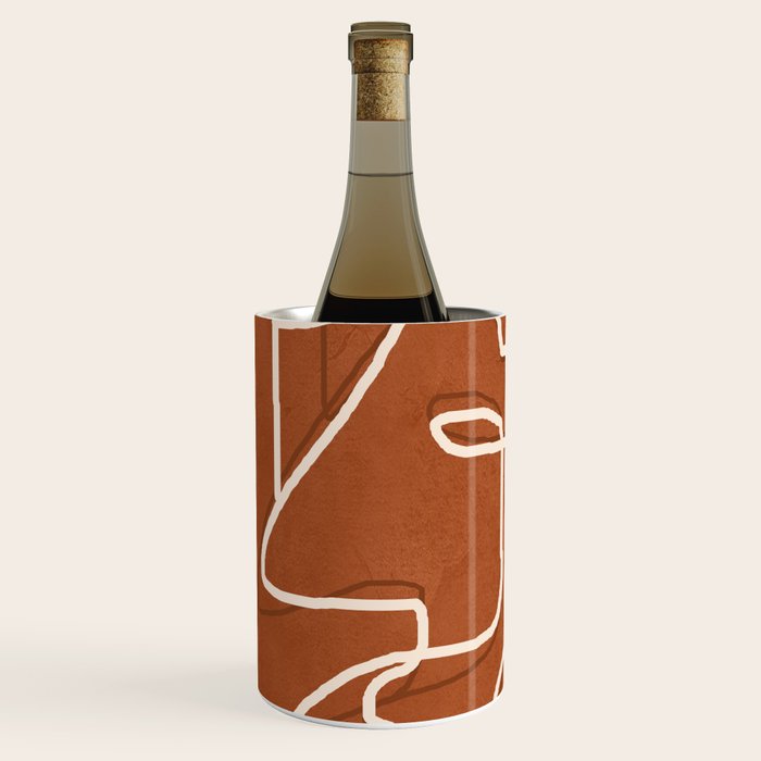 Abstract Face Sketch 4 Wine Chiller Gallery Image 2