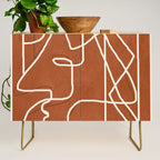 Abstract Face Sketch 4 Credenza Gallery Image 1