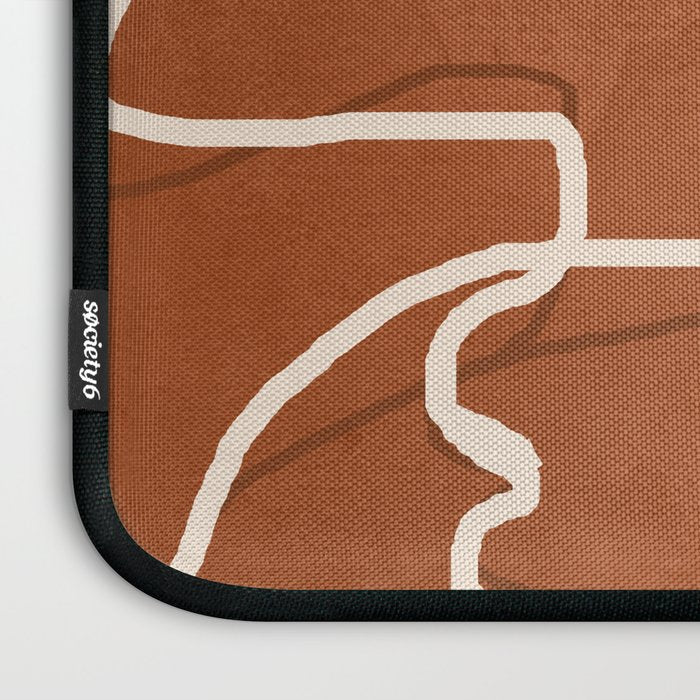 Abstract Face Sketch 4 Laptop Sleeve Gallery Image 3