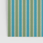 Cottage Stripes Eclectic Vertical Pattern in Green and Blue Poster Gallery Image 3