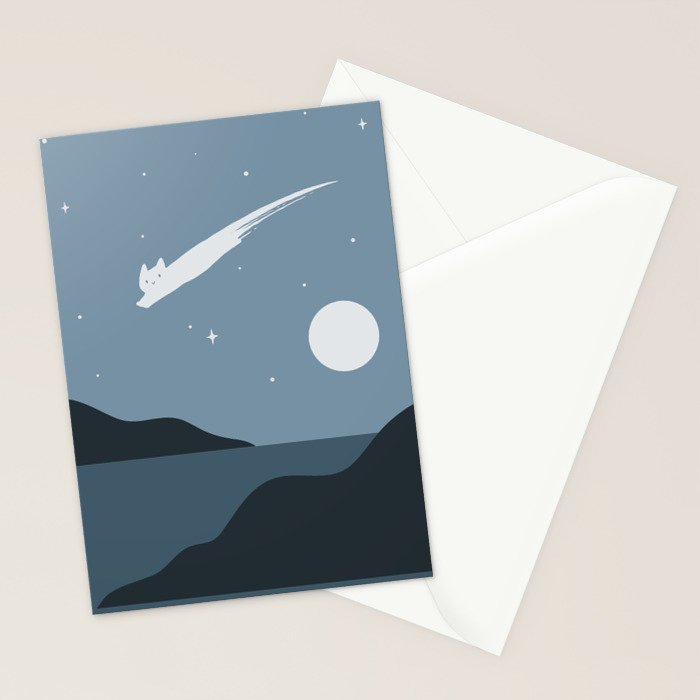 Cat Landscape 43 Stationery Card Gallery Image 2