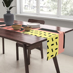 Neo Memphis Pattern 1 - Abstract Geometric / 80s-90s Retro Table Runner Gallery Image 2