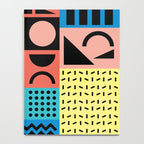 Neo Memphis Pattern 1 - Abstract Geometric / 80s-90s Retro Notebook Gallery Image 4