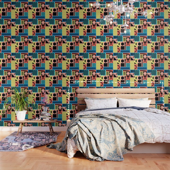 Neo Memphis Pattern 1 - Abstract Geometric / 80s-90s Retro Wallpaper Gallery Image 1