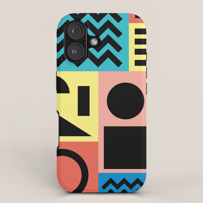 Neo Memphis Pattern 1 - Abstract Geometric / 80s-90s Retro iPhone Case Gallery Image 1