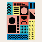 Neo Memphis Pattern 1 - Abstract Geometric / 80s-90s Retro Poster Gallery Image 4