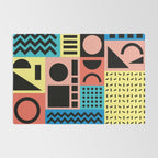 Neo Memphis Pattern 1 - Abstract Geometric / 80s-90s Retro Rug Gallery Image 2