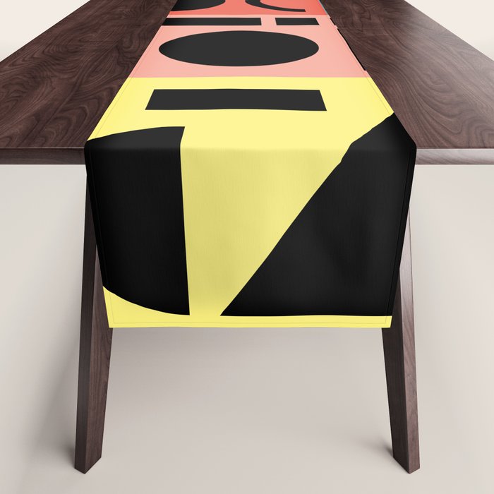 Neo Memphis Pattern 1 - Abstract Geometric / 80s-90s Retro Table Runner Gallery Image 1