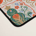 Folk inspired Festive Holiday Bows  and Christmas Tree  Desk Mat Gallery Image 4