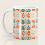 Folk inspired Festive Holiday Bows  and Christmas Tree  Coffee Mug Gallery Image 3