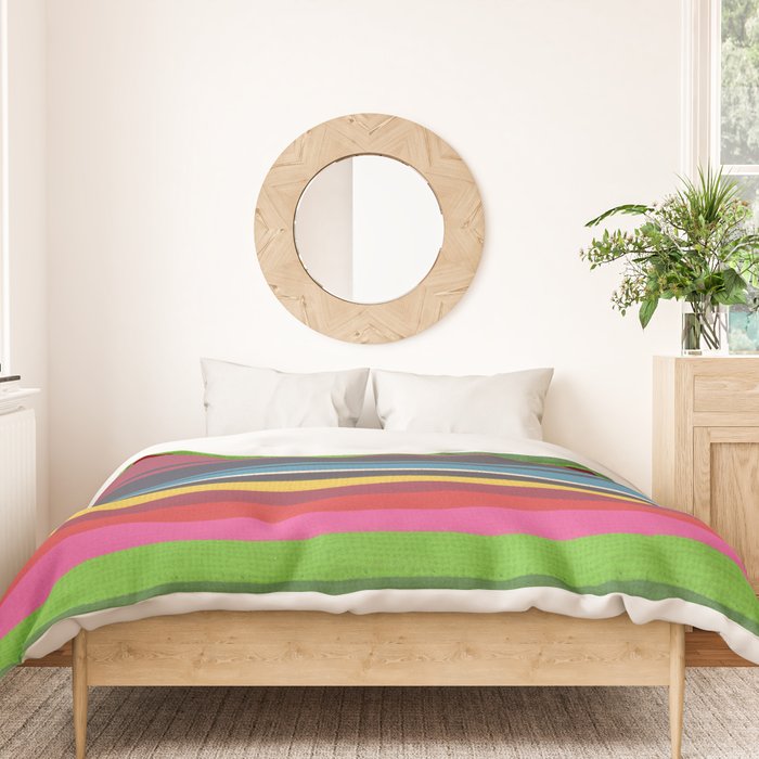 Folk abstract pattern #6 Duvet Cover Gallery Image 3