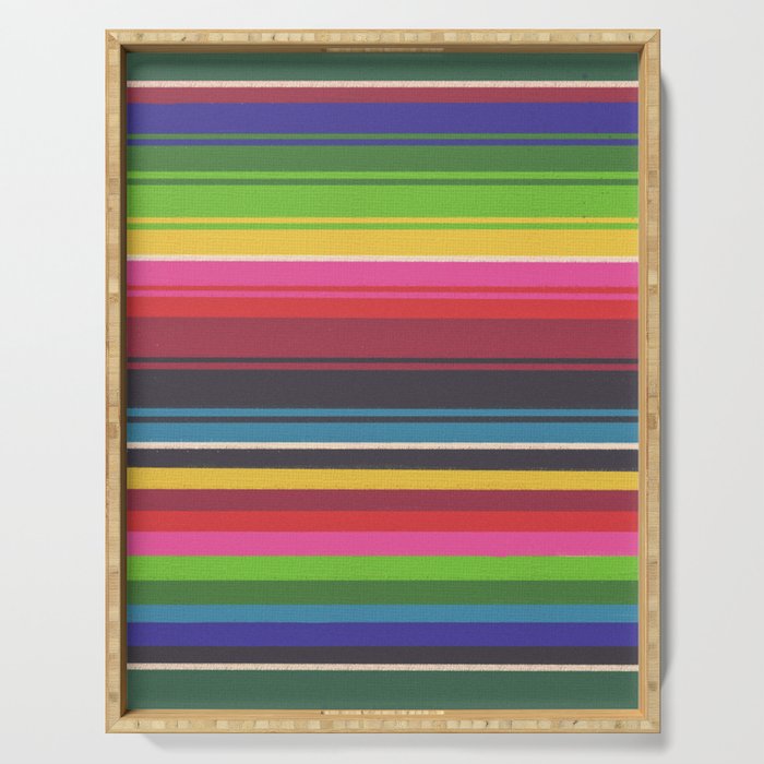 Folk abstract pattern #6 Serving Tray Gallery Image 1
