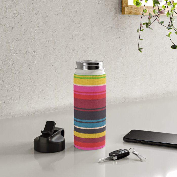 Folk abstract pattern #6 Water Bottle Gallery Image 4