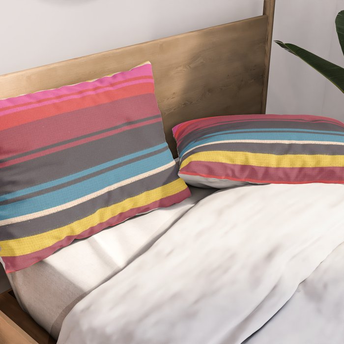 Folk abstract pattern #6 Pillow Sham Gallery Image 2