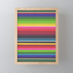 Folk abstract pattern #6 Mini Art Print Gallery Image 1