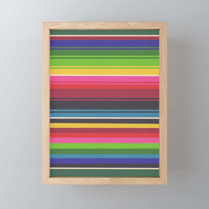 Folk abstract pattern #6 Mini Art Print Gallery Image 1