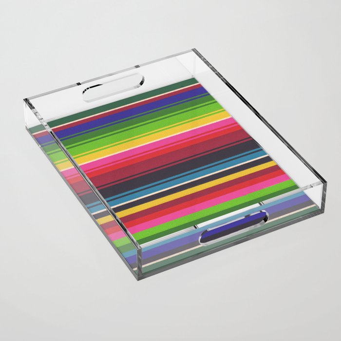 Folk abstract pattern #6 Acrylic Tray Gallery Image 1