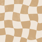 Warped Checkerboard - Tan Brown Coffee Mug Gallery Image 2