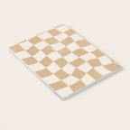 Warped Checkerboard - Tan Brown Notebook Gallery Image 3